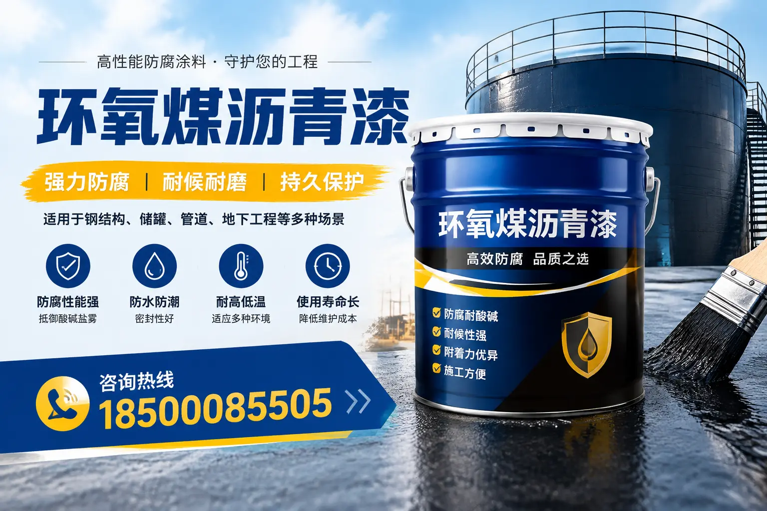 环氧煤沥青漆在工业中的应用，阿拉善左旗企业的选择